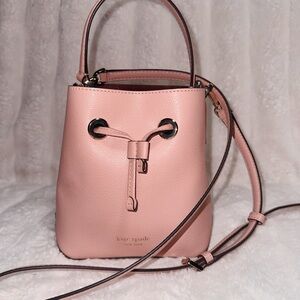 Kate Spade Blush Mini Bucket Bag